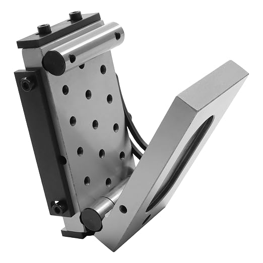 findmall Accuracy Sine Plate 6" Length x 3-1/4" Width x 1-7/8" Height | Hardened Tool Steel HRC 58-62, for Machine Shop Tool Room Inspection