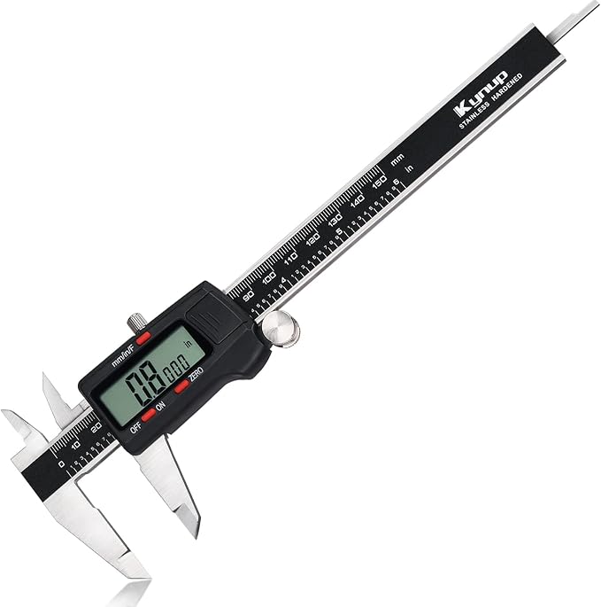 Kynup 0-12 Inch Digital Caliper Calipers Measuring Tool with IP54 Waterproof Protection, Stainless Steel Design (150/300mm)