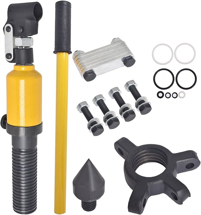 waltyotur 5T Hydraulic Gear Puller 3 Jaw Puller Set Hydraulic Bearing Puller 3 in 1 Pump Oil Tube Drawing Machine Wheel Bearing Pulling Separator