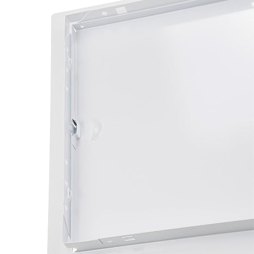 10" x 10" White Metal Access Panel - Wall Access Panel for Drywall - Hidden Wire Cover for Wall Covering Panels - Plumbing, Electricity, Heating Alarm, Bathroom, Dry Wall Hole Cover