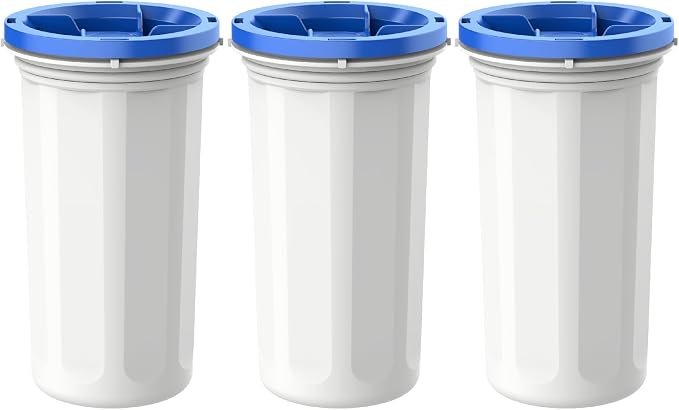 Replacement for ZEROF01 New Culligan Pitcher and dispenser 3-Pack, Five-Stage Filter System, Effectively Reducing Lead, PFAS, Mercury, Chromium & Contaminants by Sensiblopt
