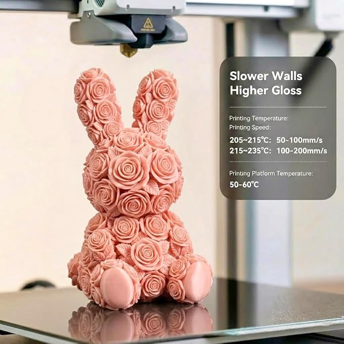 Silk PLA 3D Printing Filament 1.75mm Filajoy3D 3D Printing Filament 1KG, Dimensional Accuracy ±0.03mm, Compatible with Most FDM 3D Printers, Pink