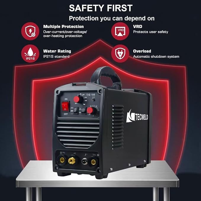 Arc Stick Tig welder Multiprocess Welding Machine (Black)