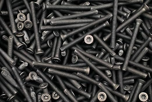 BCP Fasteners 1/4-20 x 2-1/2" Trailer Deck Screws 300 Qty - Black Trailer Screws for Trailer Flooring & Floorboards, Flat Head, T30 Star Drive, Type F, Compatible with Hardwoods & Softwoods - BCP1241