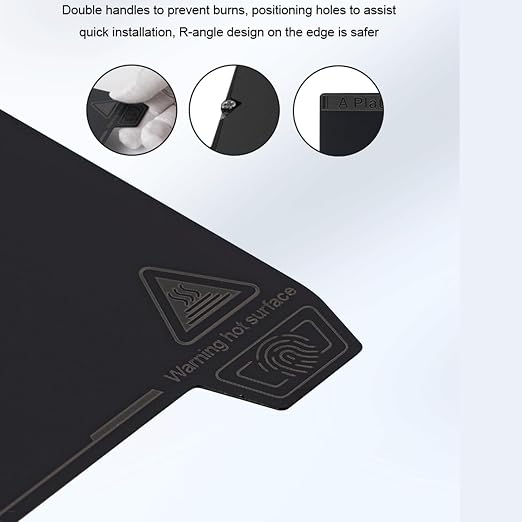 Creality K1 Max Smooth PEI Build Plate Kit, Flexible Spring Steel Platform with Smooth PEI Surface and Magnetic Base Sheet Kit for K1 Max 315x310mm