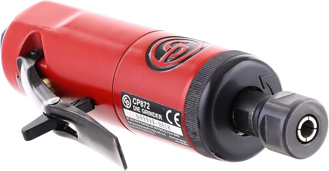 Chicago Pneumatic CP876 - Air Die Grinder Tool, Welder, Woodworking, Automotive Car Detailing, Stainless Steel Polisher, Heavy Duty, Straight, 1/4 Inch (6 mm), 0.3 HP / 220 W - 30000 RPM