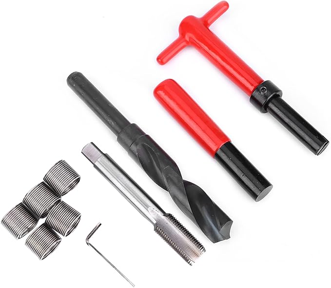 x1.5 Thread Repair Kit, High Strength Thread Repair 10Pcs | Thread Chaser Set, Stainless Steel, High Strength Thread Restoration