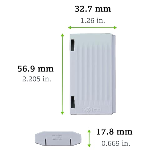 207-1372 | WAGO Gelbox for 221 Inline | Moisture Protection | IPX8-certified | Gray, Label-Free housing | Small | [Box of 4 Pieces]
