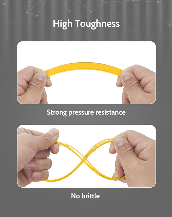 DURAMIC 3D PLA+ Printer Filament 1.75mm PLA Plus Neatly 2Kg Spool(2.2lbs) | PLA Pro Tougher and Stronger, Dimensional Accuracy Probability +/- 0.02mm Yellow
