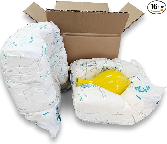 16 Pcs Expanding Packing Foam, Protective Packaging Foam for Shipping Fragile Items, Protects PC, Electronics, Glassware, Pottery & Irregular Shapes, 14”x16”