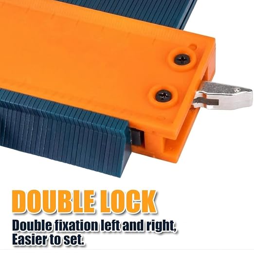 Saker Connection Profile Gauge-Adjustable Lock -Precisely Copy Irregular Shape Duplicator -Irregular Welding Woodworking Tracing - Must Have Tool for DIY Handyman, Construction