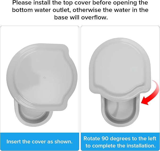 Kenond 2.5 Gallon Automatic Dog Water Dispenser, Gravity Water Bowl for Dogs, 9.5L Large Dog Water Bowl Dispenser, Suitable for Indoor/Outdoor Pet Dogs