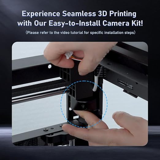 FLASHFORGE Adventurer 5M/5M Pro/AD5X 3D Printer Camera Kit | Real-Time Monitoring, Remote Surveillance via Flash Maker App, Prevent Printing Failures, Save Filament