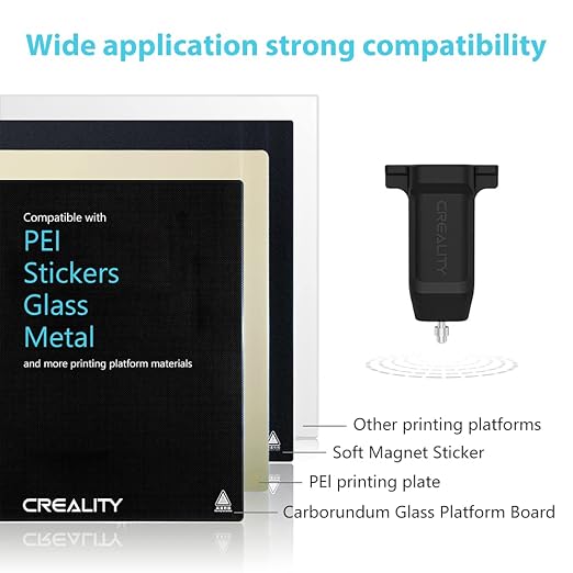 Creality Official CR Touch Auto Leveling Kit, 3D Printer Auto Bed Leveling Sensor Kit for Ender 3 / Ender 3 V2 / Ender 3 Pro/Ender 3 Max/Ender 5 / CR-10 Printers with 32 Bit V4.2.2 / V4.2.7 Mainboard