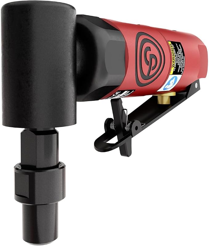 Chicago Pneumatic CP875 Kit - Air Die Grinder Tool, Welder, Woodworking, Automotive Car Detailing, Stainless Steel Polisher, Heavy Duty, Right Angle Grinder, 1/4 Inch (6 mm), 0.3 HP/ 220W - 22500 RPM