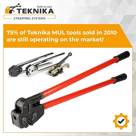 IDL Packaging Teknika MUL-381 Heavy Duty Sealer for PET/PP Strapping, 3/4" Strap Width