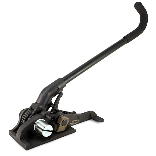 IDL Packaging S-300 Steel Strapping Tensioner for up to 1 1/4" Width Strapping - Heavy-Duty Windlass Tensioner Provide the High Tightening Force - Feedwheel Banding Tool with Long Service Life