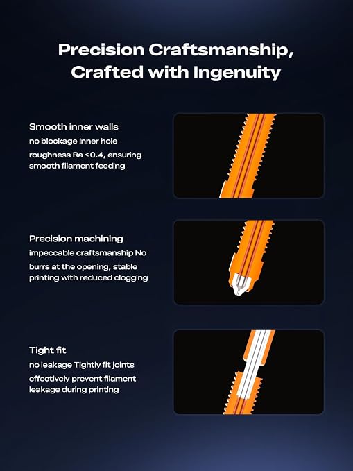 Creality K2 Plus Quick-Swap Nozzle 0.2mm for K2/K2 Plus/Creality Hi 3D Printers, Single Nozzle Replacement, Upgraded Material & Swift Installation