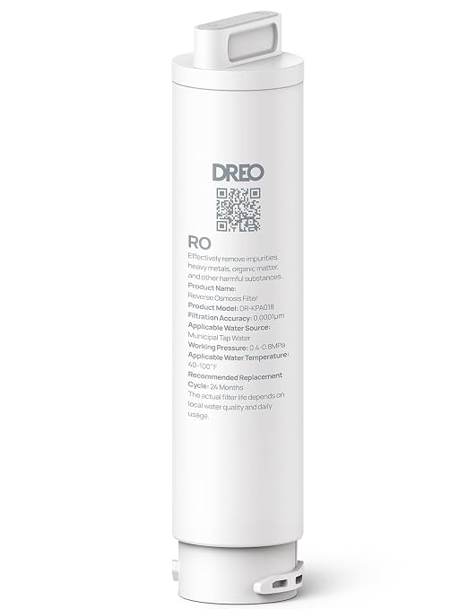 DREO RO Filter Replacement Cartridge, 2-year Lifetime-2nd Stage, Compatible with RO Water Filter 511