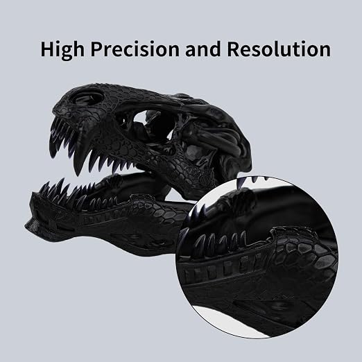Siraya Tech Tenacious Lava Black Resin for 3D Printer - Professional Engineering Resin 1KG, High Impact Resistant & Wear Resistant UV Photopolymer for LCD/DLP/MSLA 3D Printers, Strong & Durable