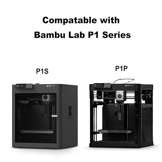 0.4mm Hardened Steel Complete Hotend Nozzle Kit for Bambu Lab P1P P1S, All-Metal Integrated Design 300℃ High-Temperature Print Head with Fan,Thermistor,Ceramic Heater