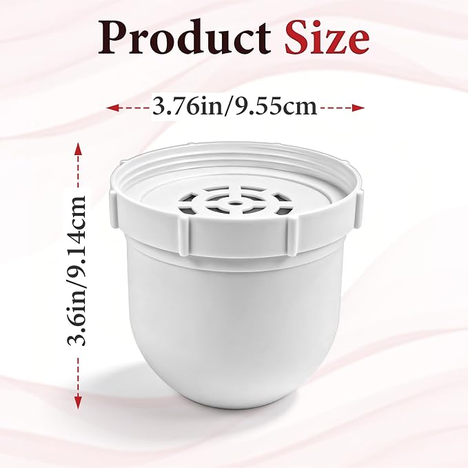 9 Pcs Water Pitcher Filters Compatible with Clearly Filtered Water Pitcher | with 1 Pre-Rinse Bag, Coconut Shell Activated Carbon, BPA-Free, Fluoride & Heavy Metals Reduction, 100 Gallon Long-Life