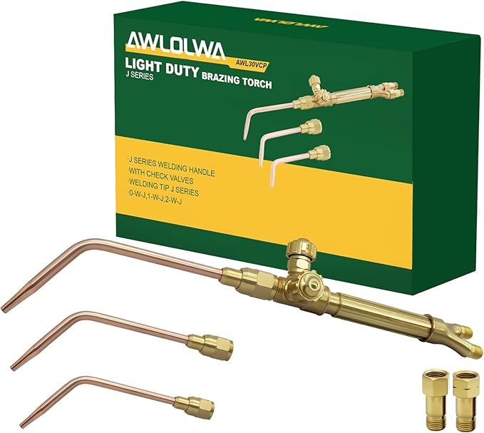 Ligth Duty Welding/Brazing Series "J" Torch Handle with Welding Tips, with Check Valves