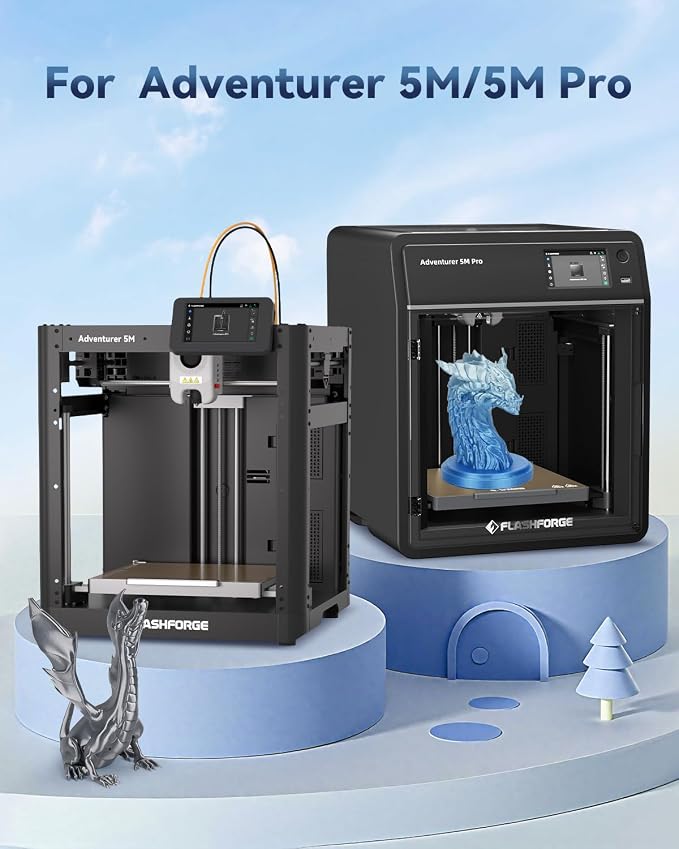 FLASHFORGE Adventurer 5M Series Assembled Extruder Kit | 3S Quick-Detachable Nozzle, Max 280℃ High Temperature, High Flow 32mm³/s Nozzle, For Adventurer 5M/5M Pro