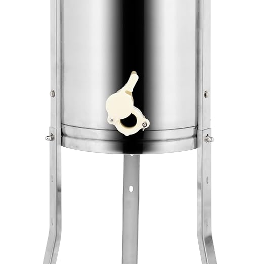 VINGLI 2 Frames Manual Honey Extractor Separator, Food Grade Stainless Steel Honeycomb Spinner Drum Crank By Hand with Adjustable Height Stands, Beekeeping Pro Extraction Apiary Centrifuge Equipment