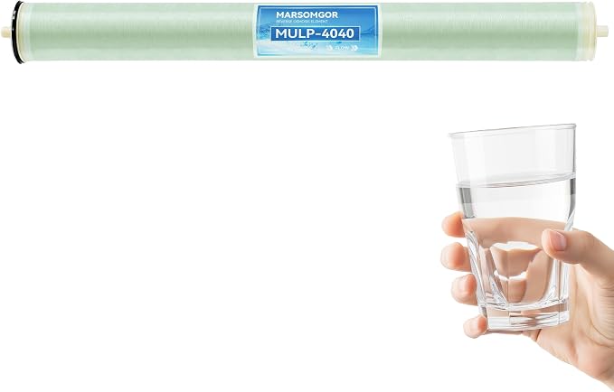 ULP-4040 Membrane, 4"×40" Ultra Low Pressure RO Membrane, NSF Certified, 2600 GPD, 99.3% Salt Rejection, TDS ≤2000 ppm, Replacement Element for Tap, Well, Ground & Municipal Commercial Water Treatment