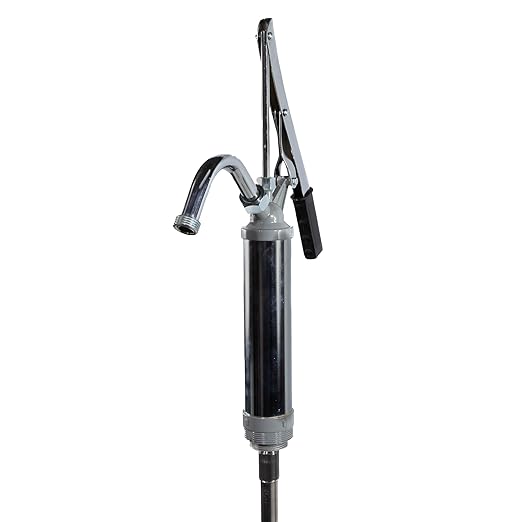 Fill-Rite SD11 Lever Hand Pump – 11 oz per Stroke Manual Fuel & Fluid Transfer Pump with Pail Spout and Telescoping Suction Pipe