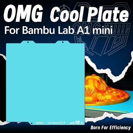Upgraded Supertack 3D Printing Bed OMG Plate for Bambu-Lab A1mini Build Plate 3D Printer 184 x 184 mm Magnetic Spring Steel Cool Plate
