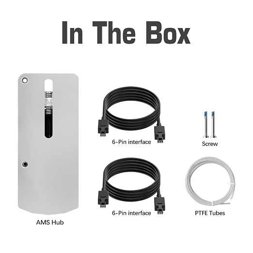 Genuine Bamboo Lab AMS Hub Connection for Bambu P1/X1 Series Printers AMS Unit Multi-AMS 16 Channels PTFE Feed Buffer Replacement Parts for Bambus X1C/P1S 3D Printer Accessories