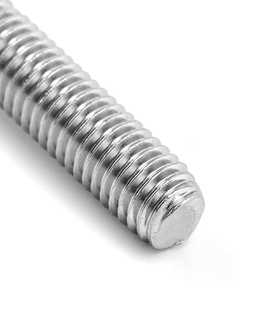 QWORK Threaded Eyebolts, 10 Pack 3/8" x 4" Long Stainless Steel Marine Grade Shoulder Eye Bolt, M10x100mm