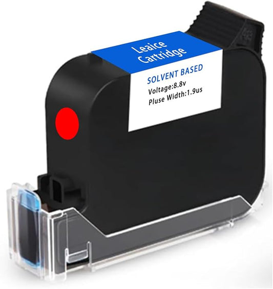 Original 42ml Red Quick Dry Solvent Ink Cartridge Replacement for 1 inch/25.4 mm Handheld Inkjet Printers