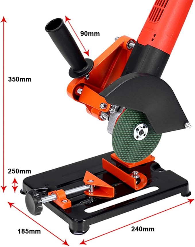 Upgraded Angle Grinder Stand,Adjustable 45 Degree Clamp Angle Grinder Holder Bracket,Aluminum Alloy Multifunctional Cutting Machine Support for 115 to 125 Angles Grinders