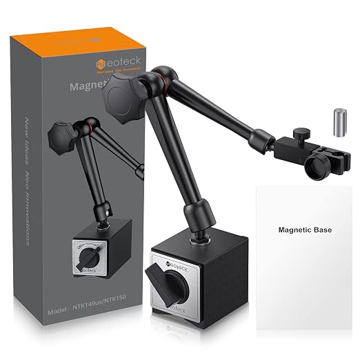 Neoteck 1'' Digital Indicator+176lbs/80kg Magnetic Base Stand