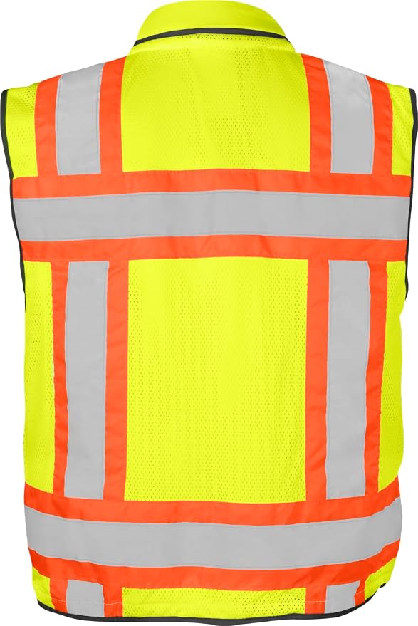 Ironwear 1278 Class 2 Flame-Retardant Safety Vest with Zipper
