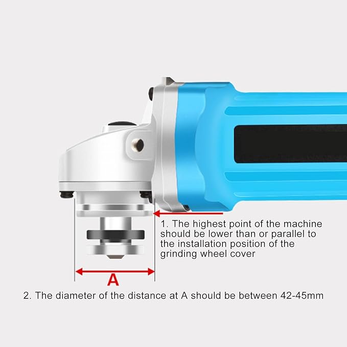Angle Grinder Stand, Angle Grinder Fixed Bracket Polishing Machine Conversion Cutting Machine Table Saw, Adjustable 45 Degree Clamp with Protective Cover