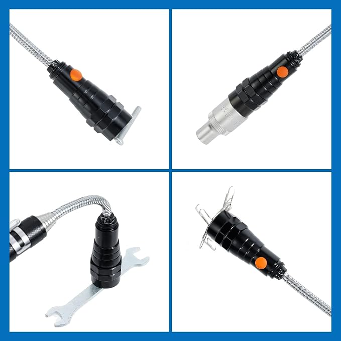 Extendable Magnetic Flashlight with Telescoping Magnet Pickup Tool-Cool Gadget, Fathers Day Dad Gifts, Birthday Gifts for Men, Dad, Husband, Him, Father, Mechanic, Boyfriend, Women, Black, 2 Pack