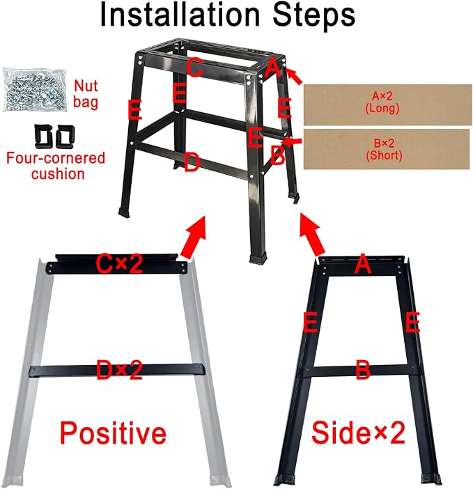 tool stand / Power Saw Stand fits for Drill Press, Belt Sander, Bench Grinder, Band Saw, Scroll saw, and Planer MiterSaw