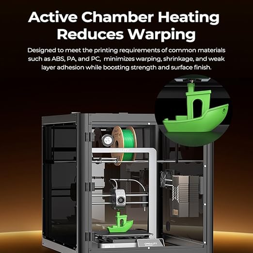 Creality 3D Printer Heater, PTC Chamber Heater 400W - 45-70°C, Filament Drying, Reduces Warping, Dual Safety Protection, Mini Heater Temp Control for LCD/DLP/FDM 3D Printers