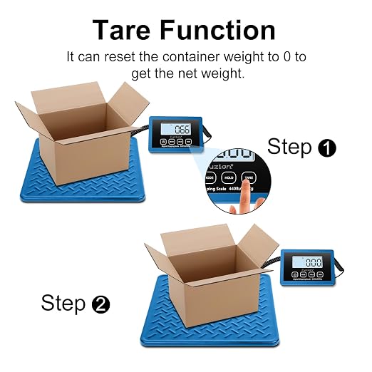 Fuzion Shipping Scale, 440LB x 10g Postal Scale, Hold & Tare Function | Durable Alloy Steel Platform, Heavy Duty Scale for Packages, Luggage, Large Floor Scale Battery and AC Adapter Included
