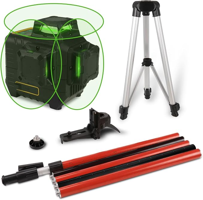 12 Ft Professional Lasers Level Pole Laser Level 360 Self Leveling