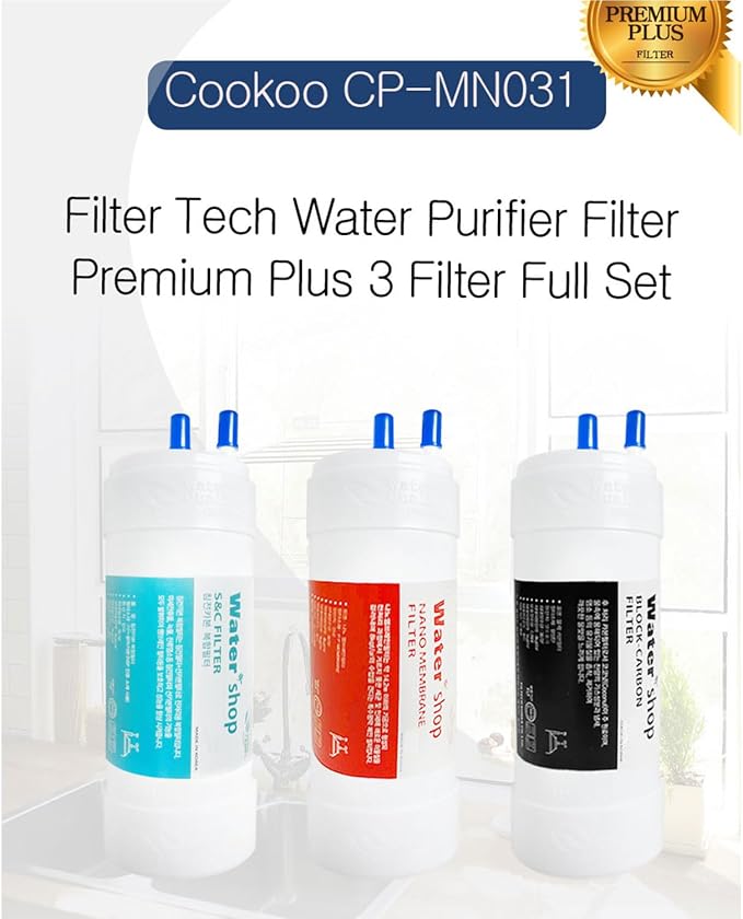 Filtertech filter for Cookoo Tankless Nano Filtration Water Purifier CP-MN031 Replacement Filters