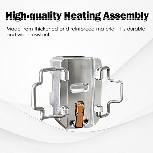 Kobra S1 Max Hotend Heating Assembly Kit Ceramic Zirconia Heat Insulation Heat Resistant Heating Component with Base Clip Thermistor Heater Cartridge for Anycubic Kobra S1 Max 3D Printer Accessories