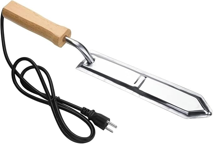 Electric Honey Uncapping Knife, Stainless Steel Electric Heat Thermostat Scraping Honey Extractor, Honey Wax Scraper Honey Uncapping Cutter Tool