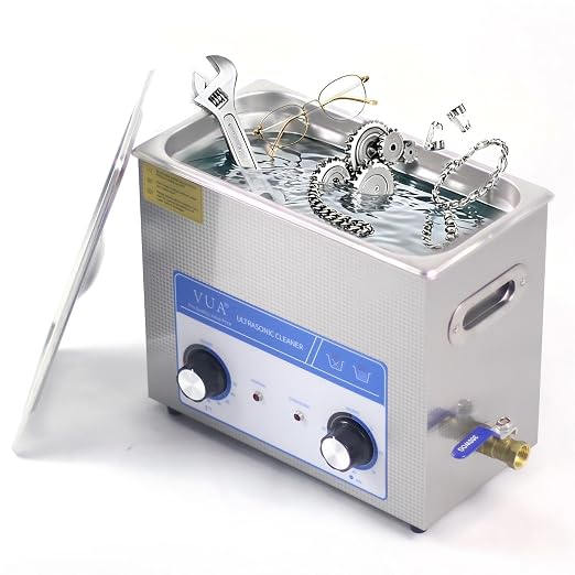 6 Liter ultrasonic Cleaner with Timer & Heater, Ultrasonic Parts Cleaner | Ultrasonic Cleaning Machine for Auto Parts, Glasses Watch Jewelry Denture Dental Irrigator Tools Circuit Board