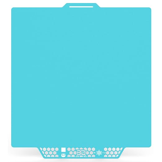 BIQU CryoGrip Pro Glacier Panda Build Plate for Bambu-Lab X2D P2S P1S P1P X1C X1E A1 3D Printers, Double-Sided Fine Textured Spring Steel Sheet, Firm Adhesion, 257x257mm, 1 Piece