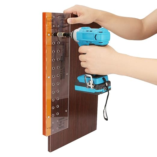 Woodworking Hole Drill Guide, Self Centering Shelf Pin Jig, Positioning Tool for Furniture Factory and DIY Enthusiasts